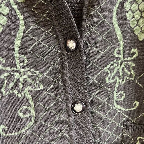 ✨ DGre Green Grape Cardigan Sweater XL - Picture 6 of 10